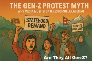 Protesters in mixed age groups defying "Gen-Z protest myth"