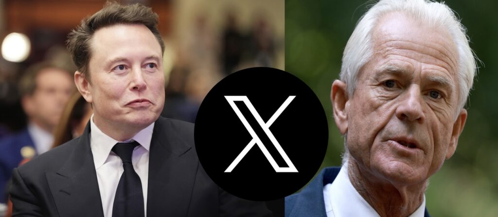 Peter Navarro on X against Elon Musk