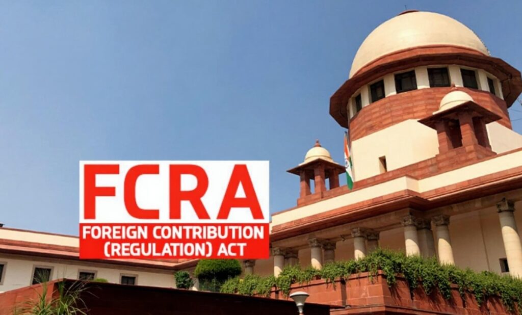 Supreme Court of India building – NGO FCRA renewal case