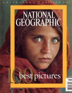 Sharbat Gula, the Afghan Girl with green eyes, whose 1985 National Geographic portrait became a global symbol of refugees.