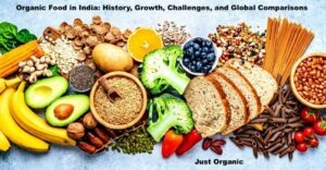 Organic food in India — farmers harvesting millet with natural methods