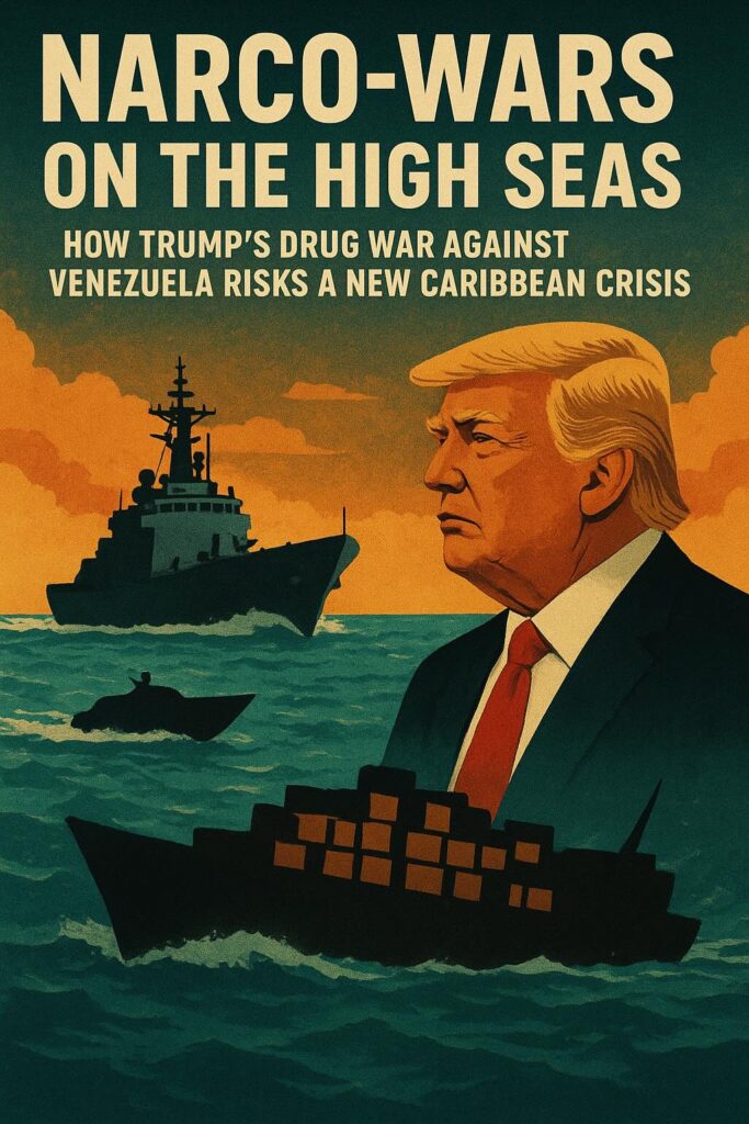 U.S. Navy warship intercepting Venezuelan drug boat in Caribbean