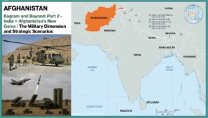 Map showing Afghanistan and South Asian strategic zones – India, Afghanistan, Pakistan