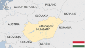 Hungary on europe Map
