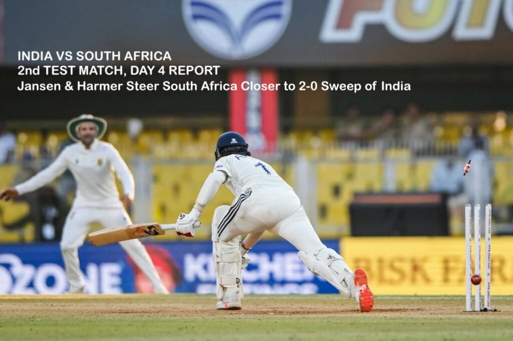Jansen & Harmer Steer South Africa Closer to 2-0 Sweep of India