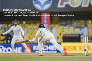 Jansen & Harmer Steer South Africa Closer to 2-0 Sweep of India