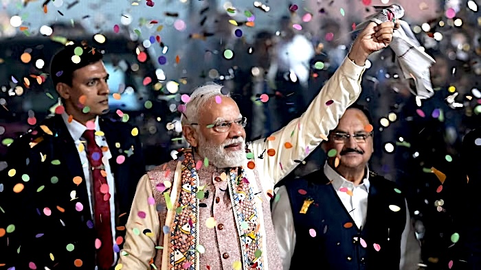 India election results highlighting repeated Opposition losses against Modi