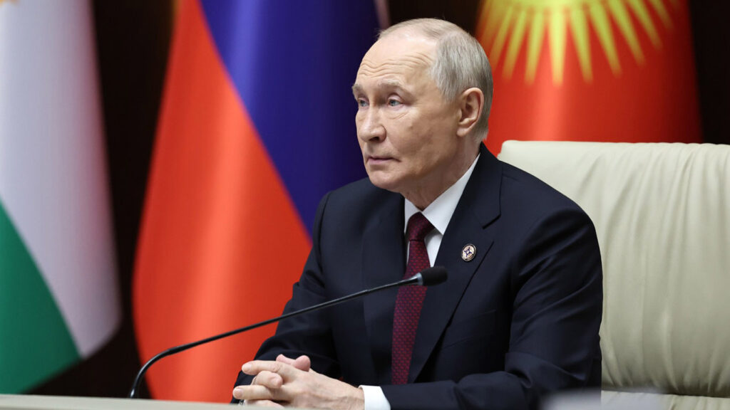 Putin addressing media on Russia–Ukraine peace plan negotiations