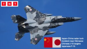 Chinese J-15 targets Japanese F-15 during Pacific escalation