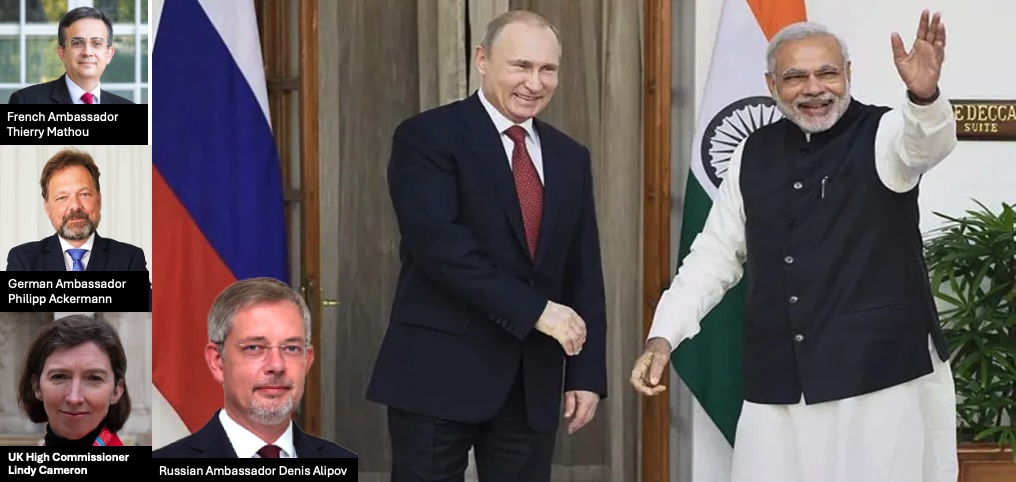 Western envoy controversy over Ukraine war op-ed before Putin India visit