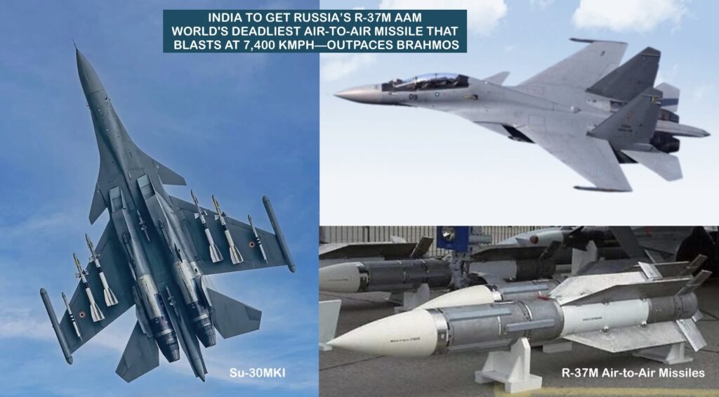 India R-37M AAM for Su-30MKI integration world's deadliest AAM 7400 kmph