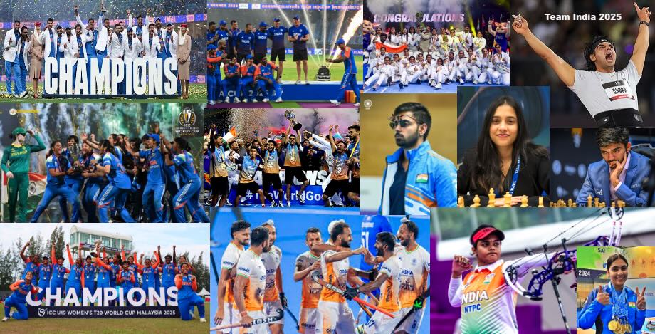 Sports Recap 2025 covering global sport and Indian achievements