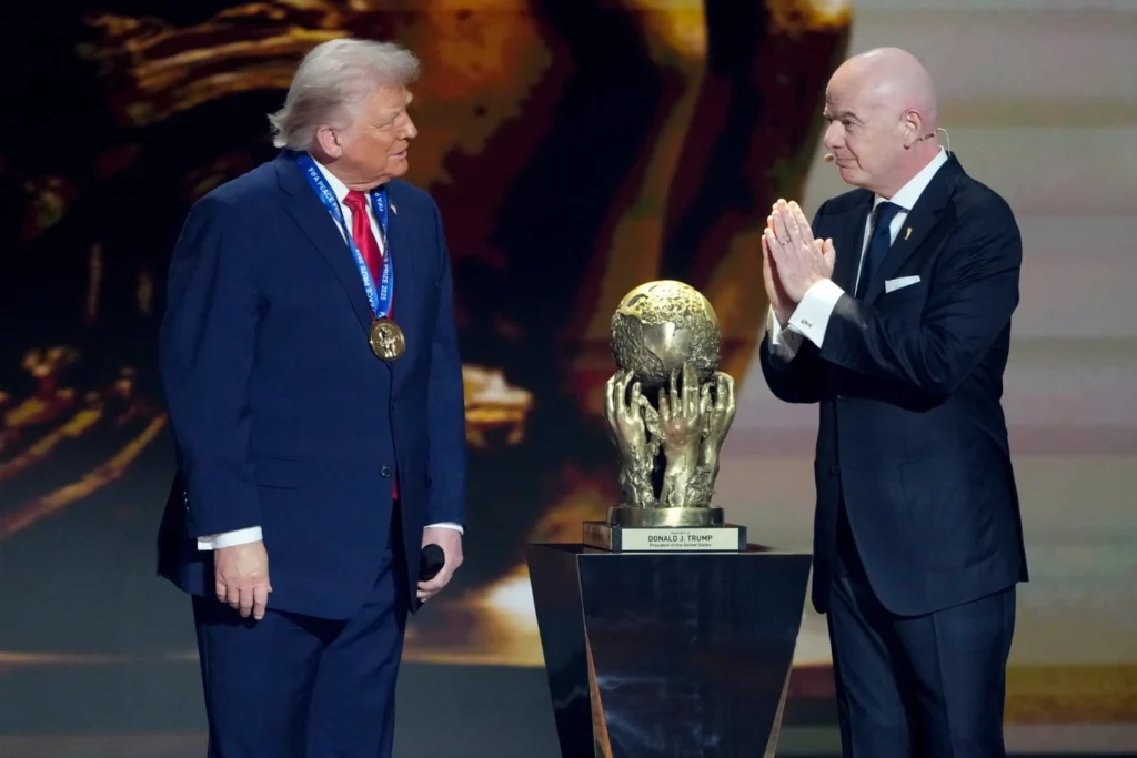 FIFA Peace Prize ceremony with Donald Trump and Gianni Infantino