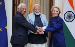 EU and India leaders signing historic Free Trade Agreement 2026