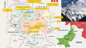 Shaksgam Valley dispute map showing India China Pakistan claims