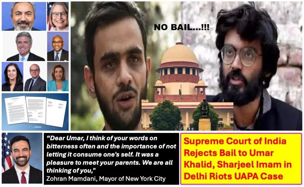 Umar Khalid bail plea rejected by Supreme Court in Delhi riots UAPA case