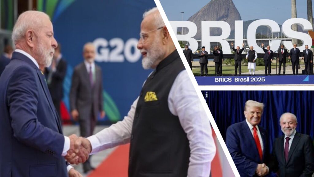 Brazilian President Lula da Silva and U.S. President Donald Trump during diplomatic engagement on global security and trade