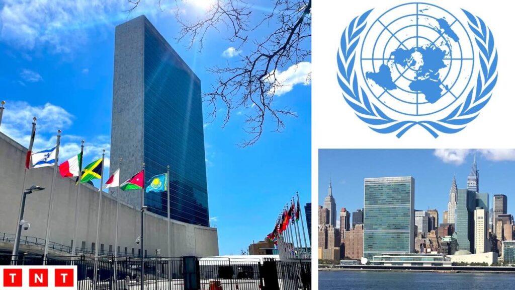 United Nations headquarters in New York amid financial crisis and US funding cuts in 2026