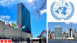 United Nations headquarters in New York amid financial crisis and US funding cuts in 2026