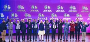 India AI Impact Summit 2026 at Bharat Mandapam showcasing sovereign AI initiatives