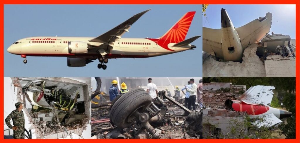 Air India Flight AI-171 crash site in Ahmedabad after Boeing 787 accident