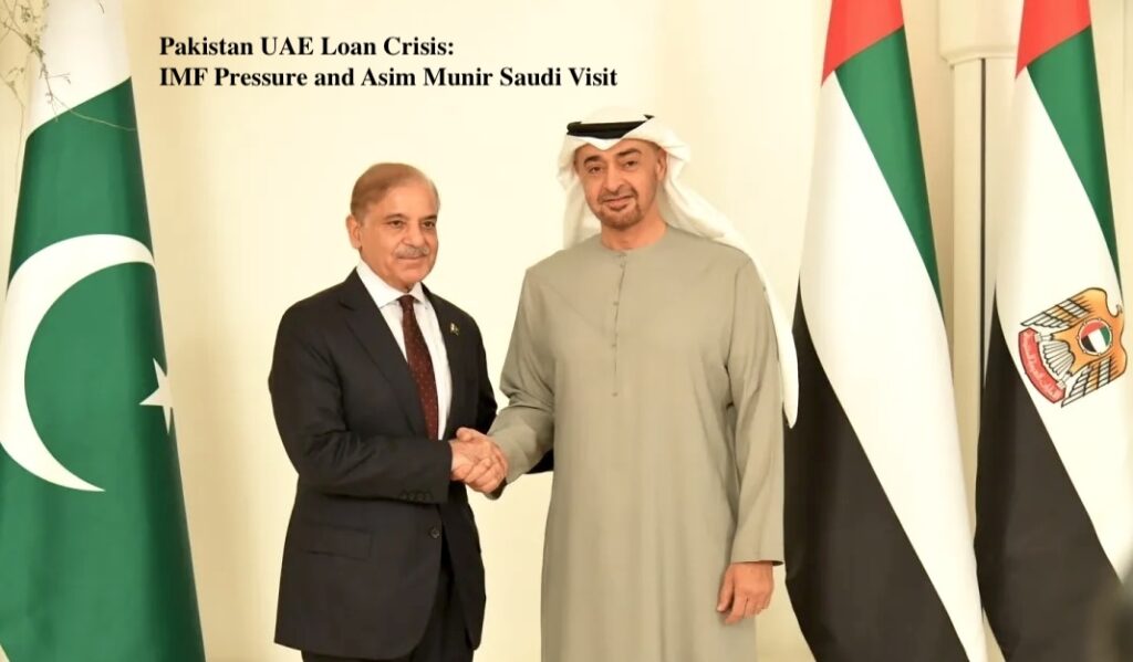 Pakistan UAE loan crisis amid Asim Munir Saudi visit and IMF pressure