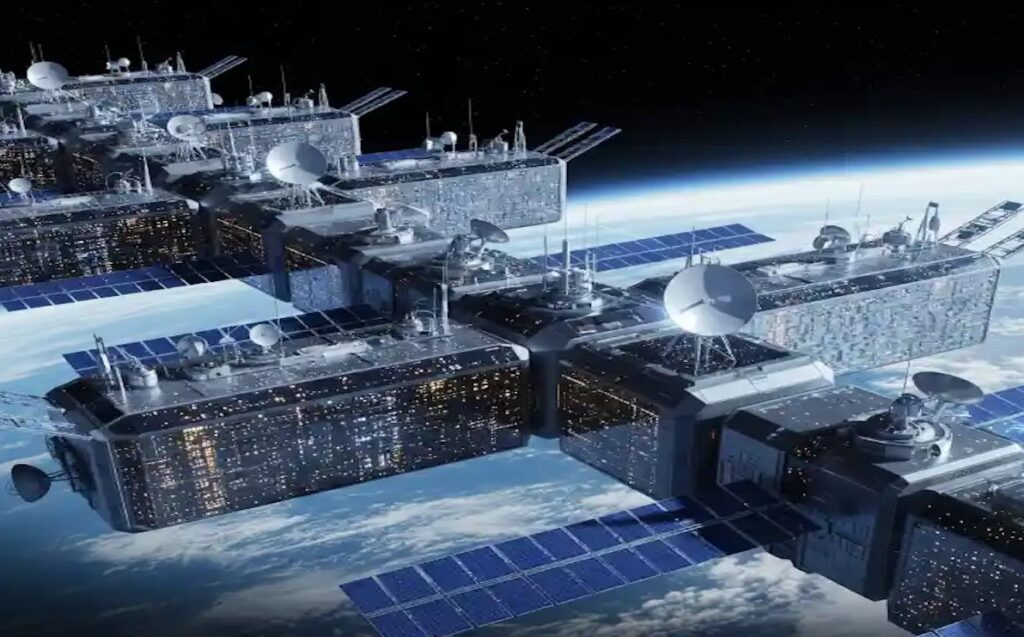 Space-based data centres using satellites for orbital AI computing