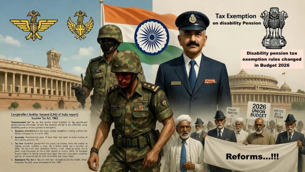 Disability pension tax exemption for injured Indian soldier