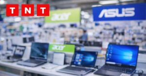 Acer and ASUS laptops displayed in store after Germany HEVC patent ruling