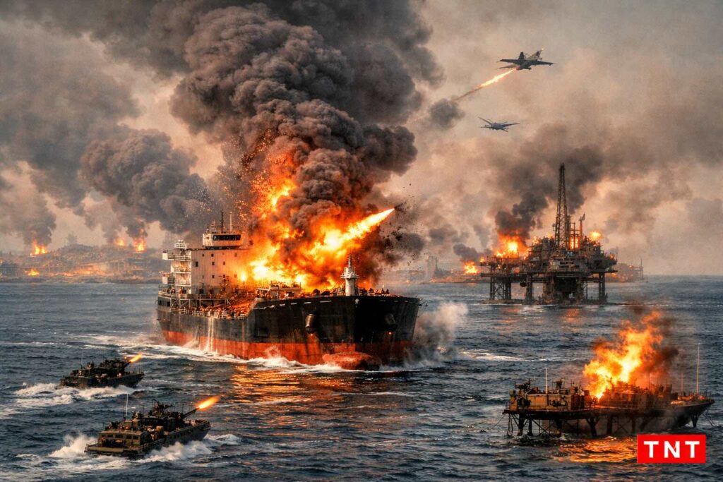 Tanker attacks in 2026 fire on Al-Salmi oil tanker near Dubai