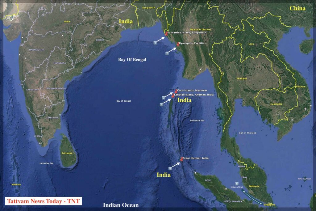 Bay of Bengal St Martin Island geopolitics map