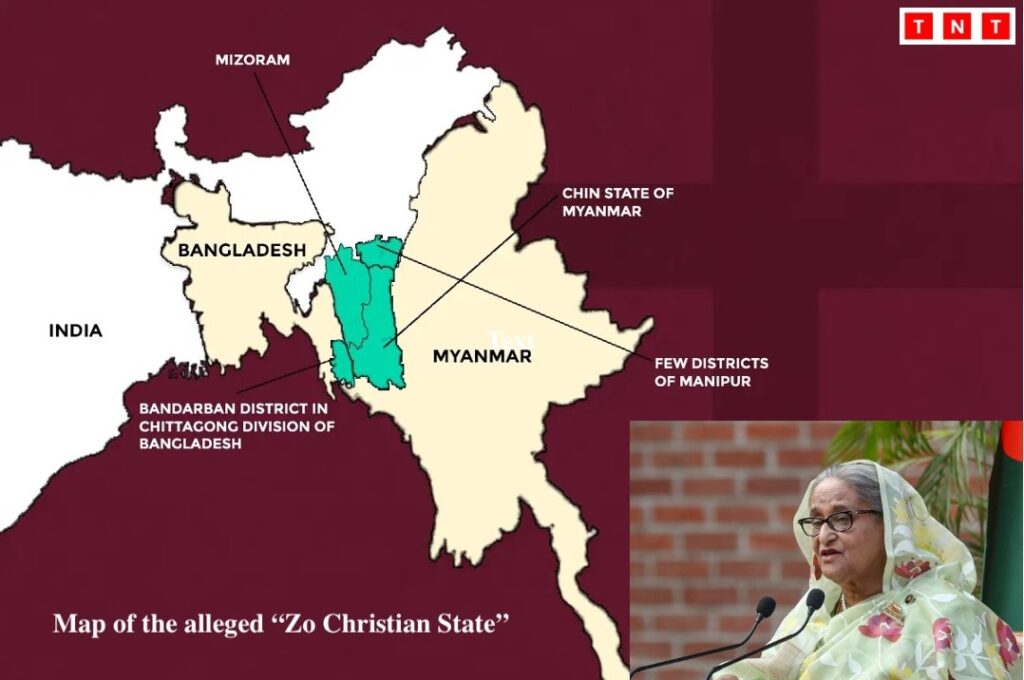 Zo Christian State conspiracy map South Asia