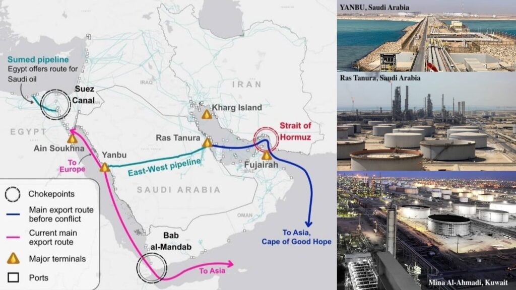 Middle East Energy Shock as drone strikes hit Gulf oil refineries