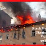 Russia drone attack Ukraine strikes damage Lviv buildings