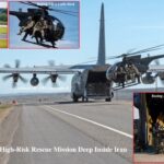 US Special Operations Rescue Inside Iran: MC-130J Commando II loaded with AH-6 Little Bird helicopter landed on austere dirt runway