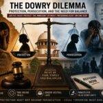 Dowry laws misuse in India legal terrorism concept 2026 – scales of justice with broken marriage