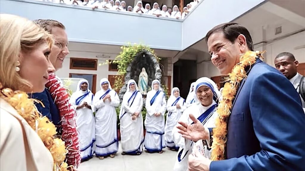Rubio’s Kolkata Visit: His welcome at Mother Teresa tomb Missionaries of Charity Kolkata during India visit 2026