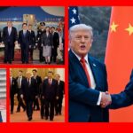 Trump Xi Beijing Summit 2026: President Donald Trump and Chinese President Xi Jinping shaking hands during welcoming ceremony at the Great Hall of the People in Beijing on May 14, 2026