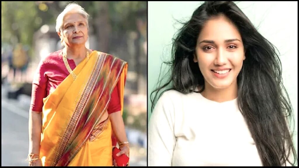 Composite image showing Twisha Sharma and her mother-in-law Giribala Singh amid ongoing public debate surrounding the CBI investigation into Twisha Sharma Case.
