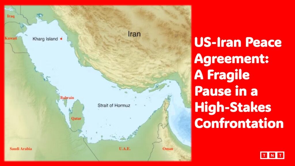 US-Iran Peace Agreement: Commercial cargo ships and oil tankers transiting the blue waters of the Persian Gulf