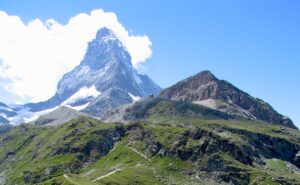 Matterhorn towering above Schwarzsee at 2583m