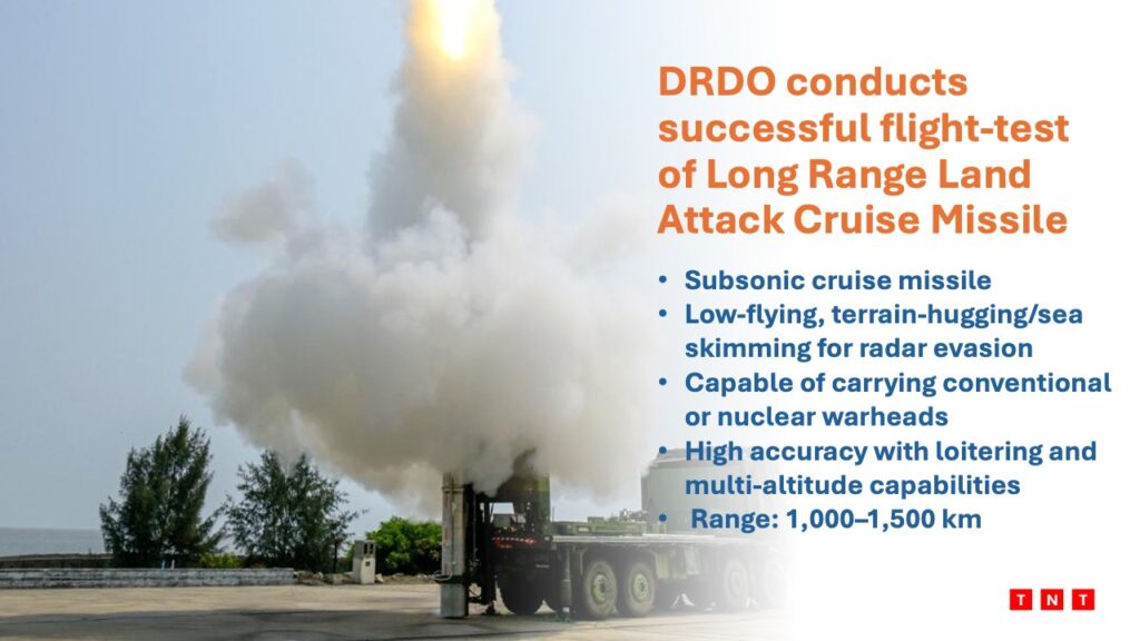 DRDO missile tests 2026 featuring LRLACM cruise missile and India's missile defence systems