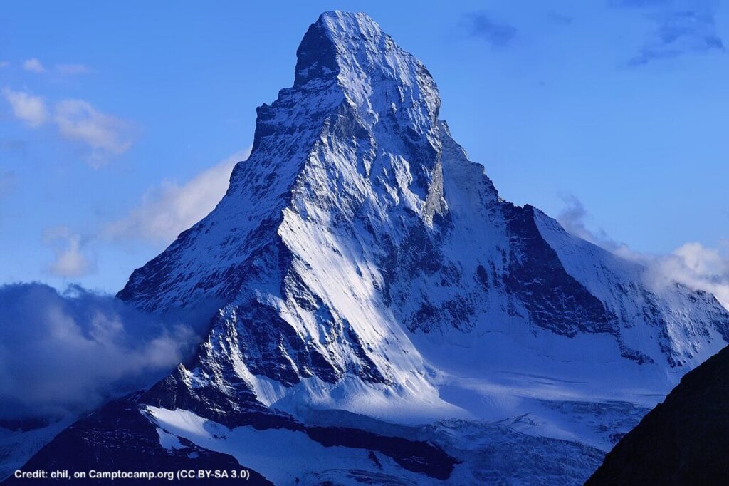 Matterhorn viewed from Domhütte, Valais